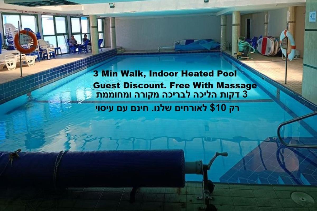 Beach Suite Israel- Best View, Gym, Massage Chair, Low Fee For Off-Site Indoor Pool Spa ביץ סוייט ישראל- נוף ים מאלף, כיסא מסאז, חדר כושר, אפשרות לבריכה מקורה, וספא בתשלום ממש מוזל Ashkelon Esterno foto
